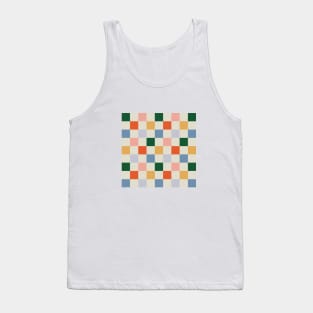 Checkerboard pattern RAINBOW Tank Top